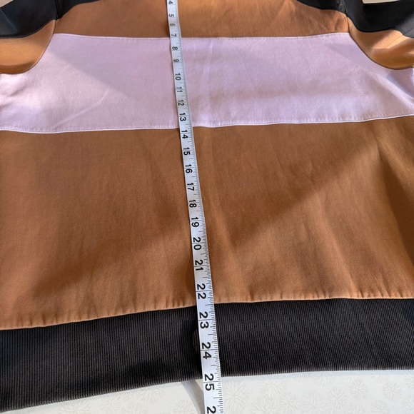 Murano Multicolor Colorblock Soft Liquid Luxury Crewneck Sweatshirt Size Large - Picture 6 of 10